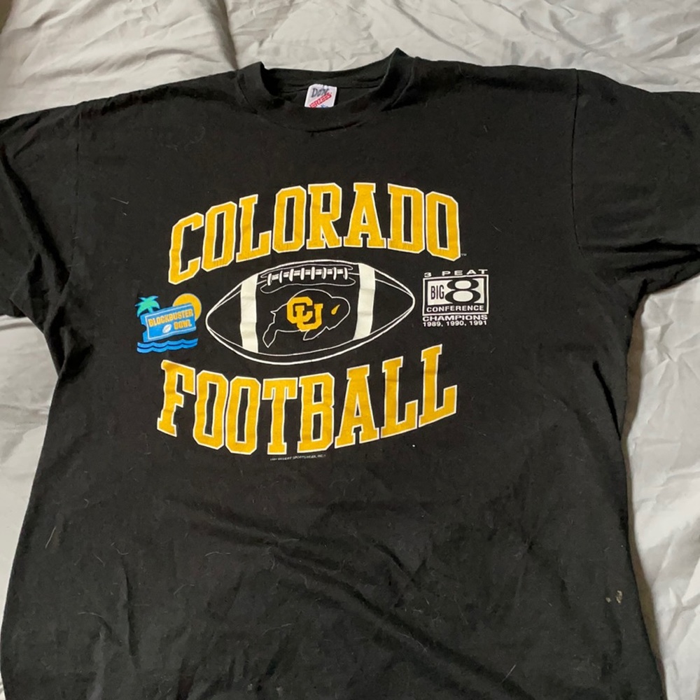 Vintage CU Boulder Football T-Shirt